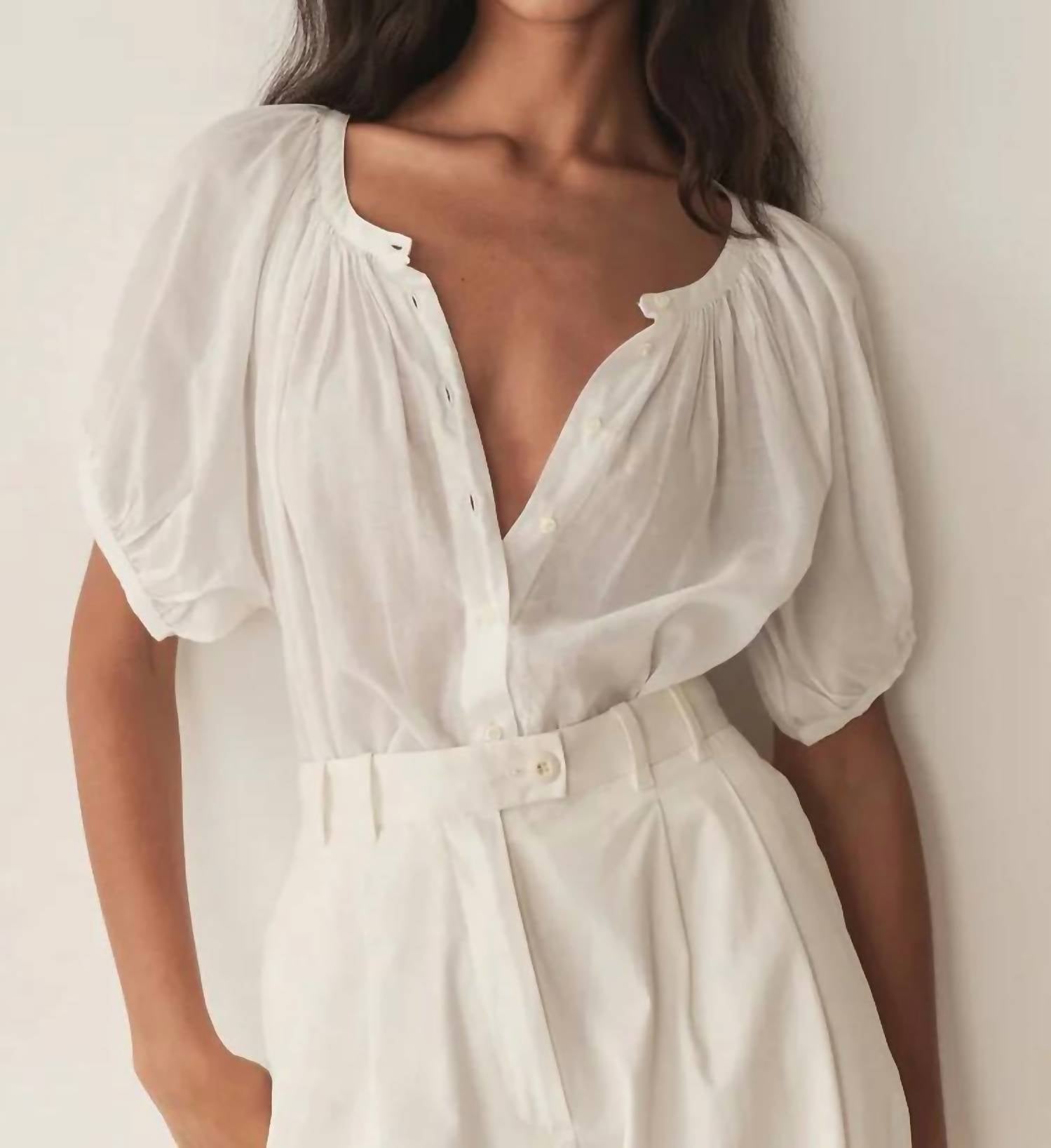 Dôen - June Button Front Top