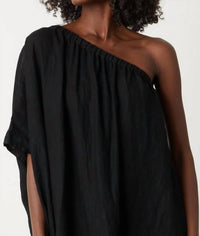 Velvet By Graham & Spencer - Andrea Linen One Shoulder Dress