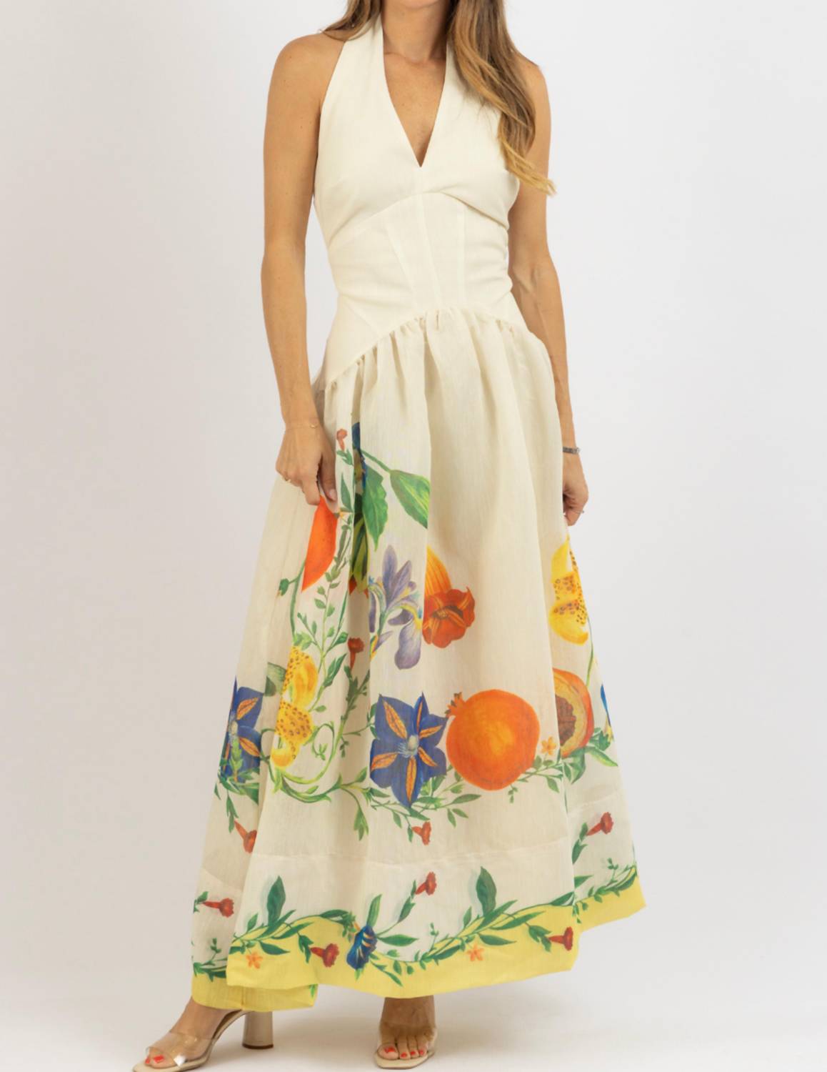 Luxxel - Dahlia Halter Maxi Dress