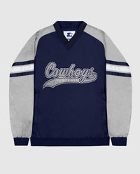 Starter - Men's Dallas Cowboys Nylon Pullover Starter Windbreaker Jacket