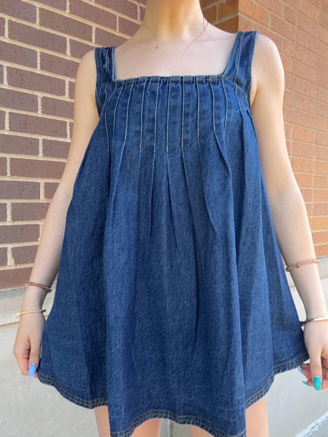 Free People - Katie Denim Tunic Dress
