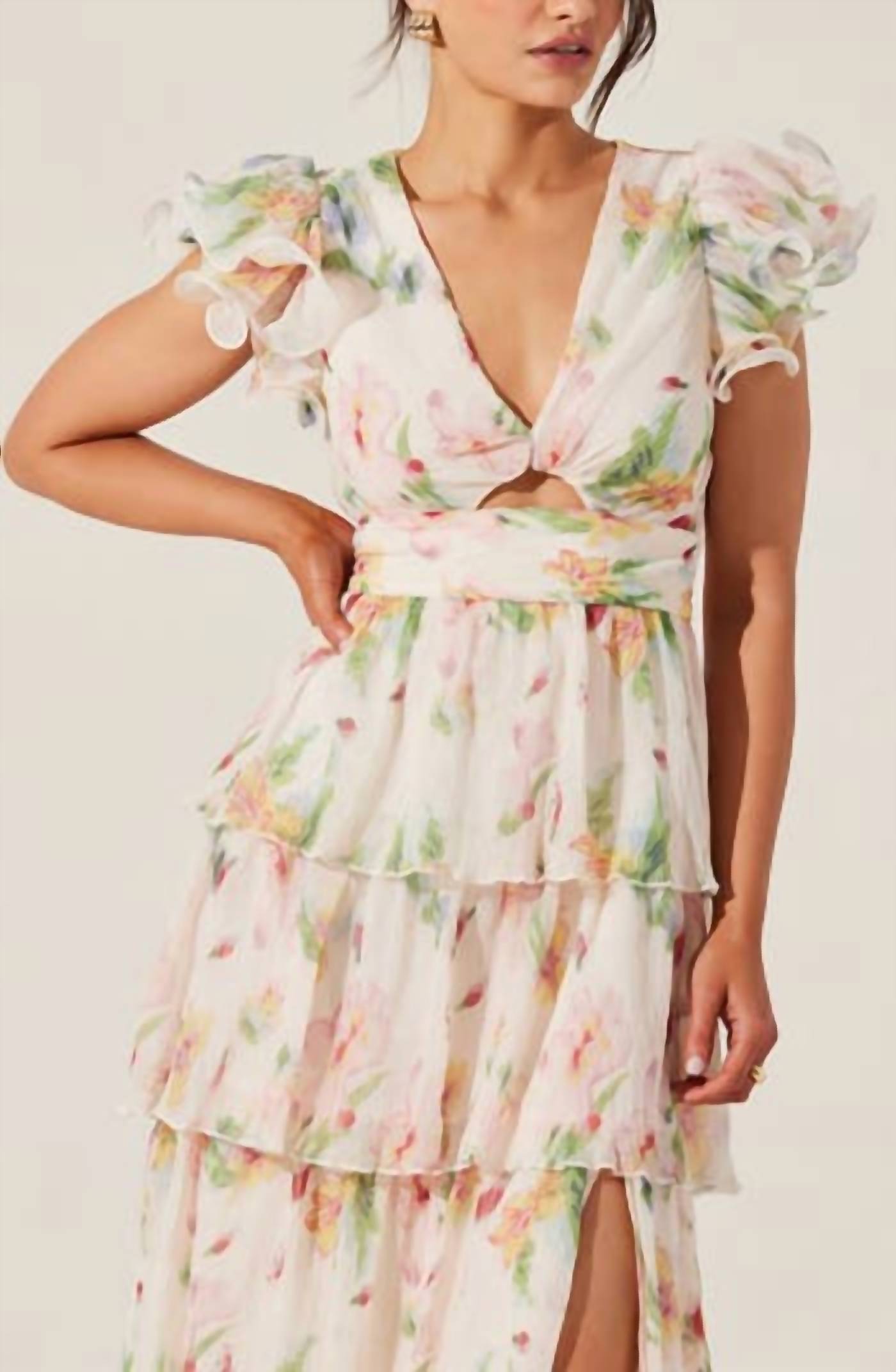 Astr - Women's Emporia Tlered Ruffle Dress