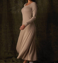 The Normal Brand - Normal Rib Long Sleeve Midi Dress
