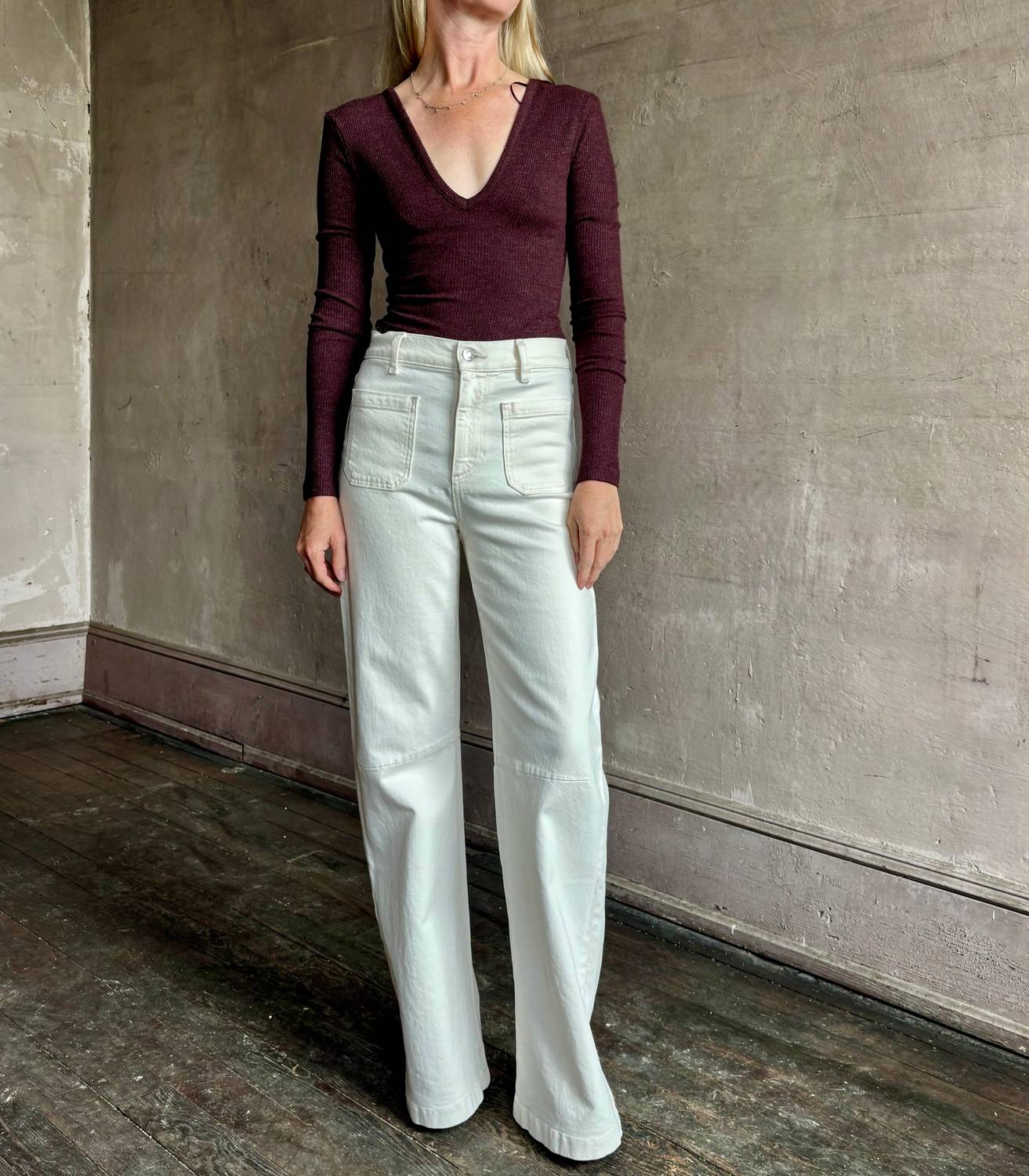Agolde - Darla V Neck Bodysuit
