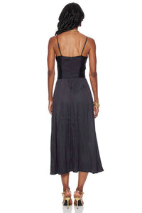 LUCY PARIS Claudine Draped Dress in black - women's dress - view 4