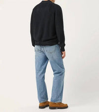 Corridor Slouchy Polo in black - men's shirt - detail view