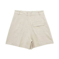 Sweetkama - Tailored V-neck Vest & Shorts Set