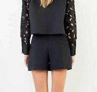 Thml - Berkley Eyelet Detailed Long Sleeve Top