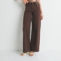 Jbd. - High Rise Mini Patch Pocket Wide Leg Jean
