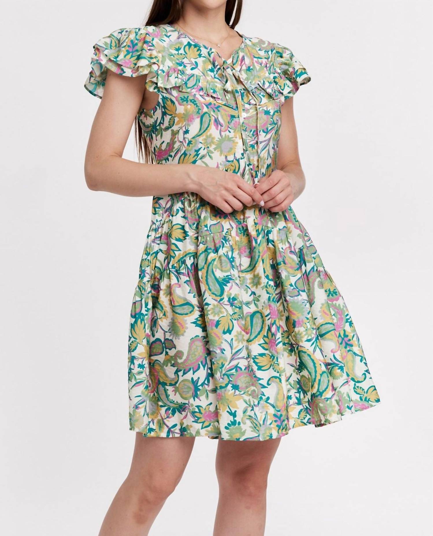 Another Love - Paisley Garden Mini Dress