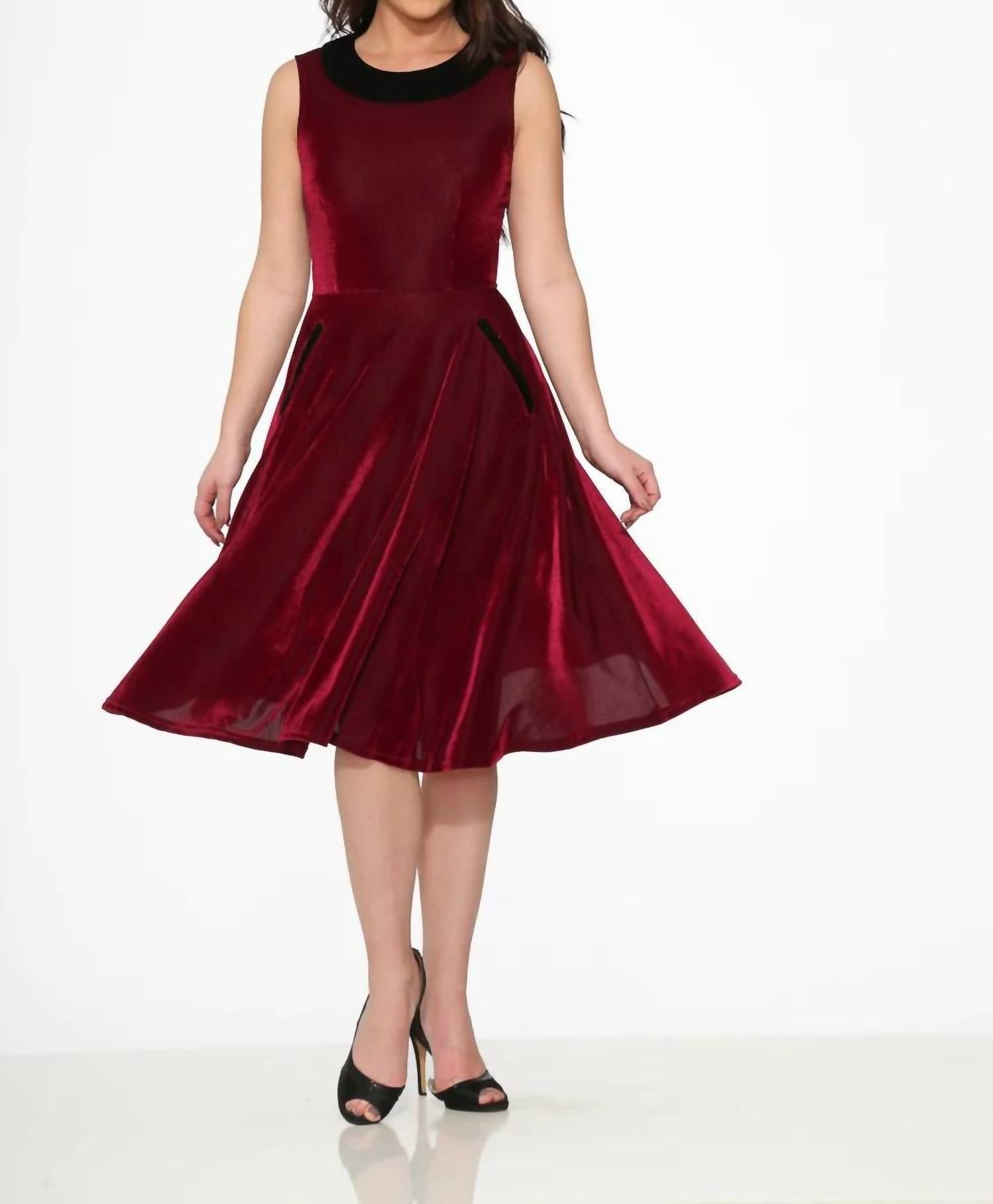 Orchid Bloom - Kurtroy With Collar Swing Dress