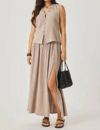 Splendid - Ava Gauze Button Tank