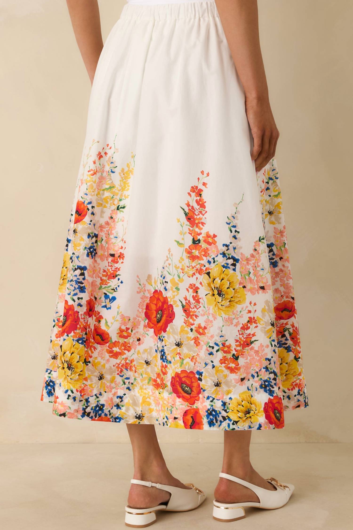 Entro - Floral Button Up Top With Skirt Set