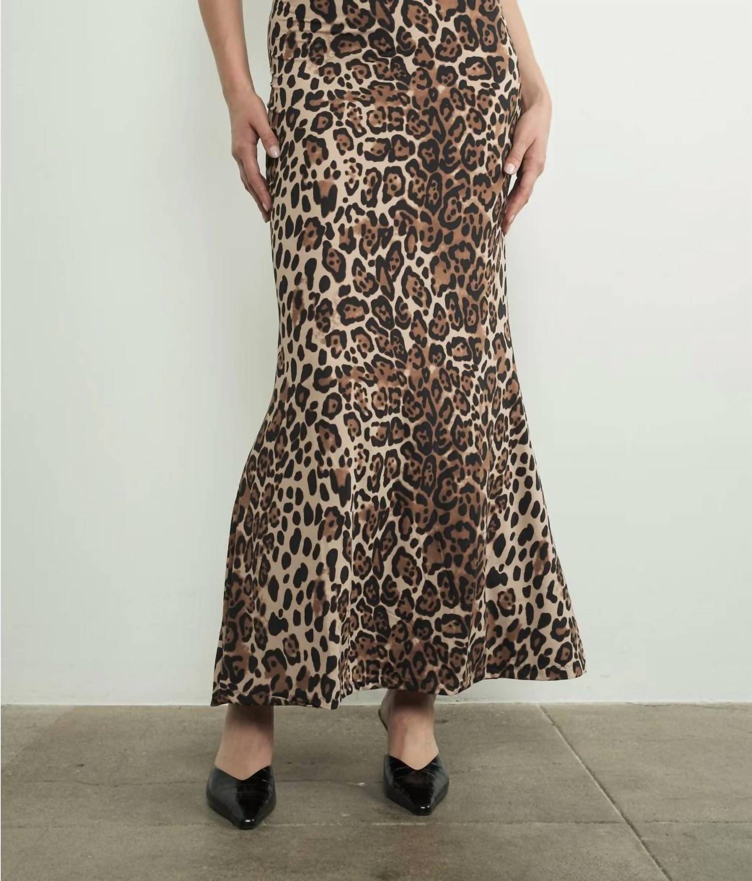 Aaron & Amber - Leopard Maxi Skirt
