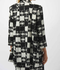 Joseph Ribkoff - Checkered Jacquard Jacket
