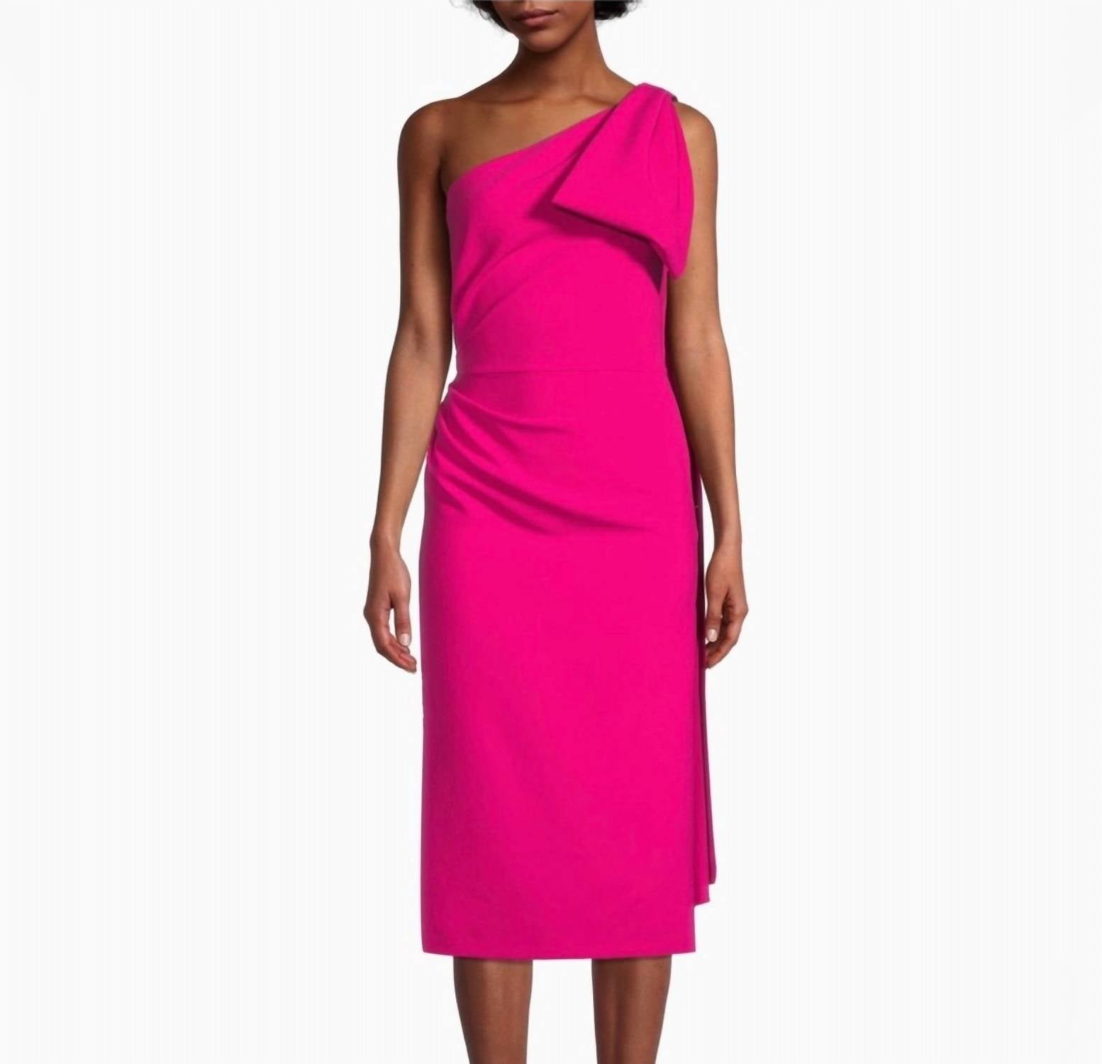 Sachin & Babi - Miranda One-shoulder Sash Midi Dress