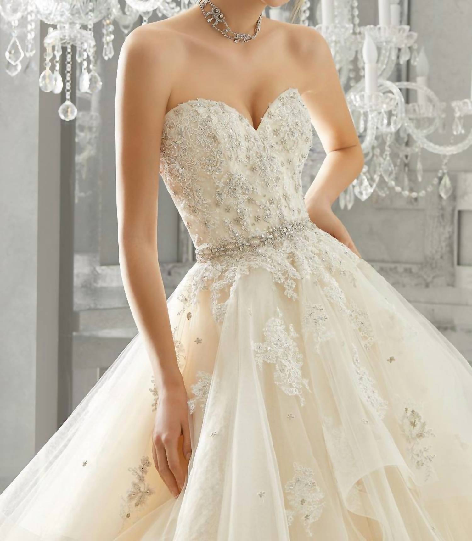 Morilee - Moira Diamante Beaded Gown