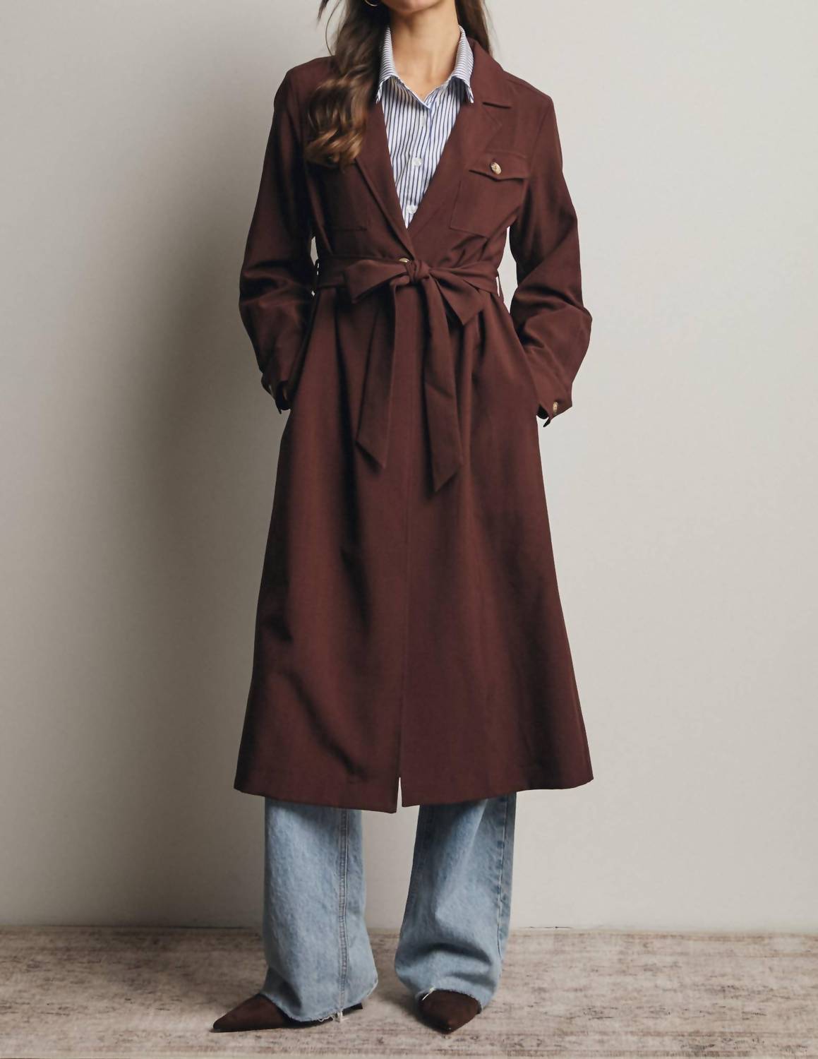 Forte - Marlo Longline Trench Coat