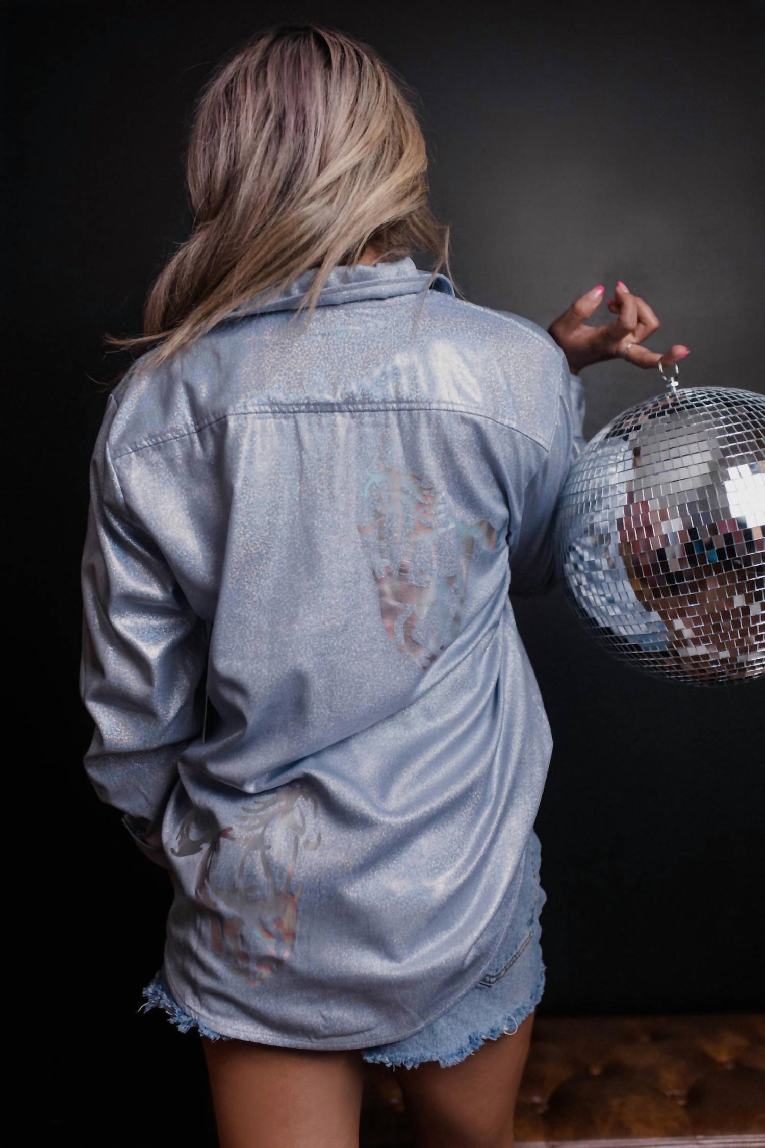 Merigold Kiss - Wild Horses Pearl Snap Button Down Shirt
