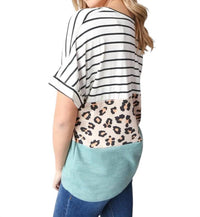 Haptics - Colorblock Short Sleeve Top