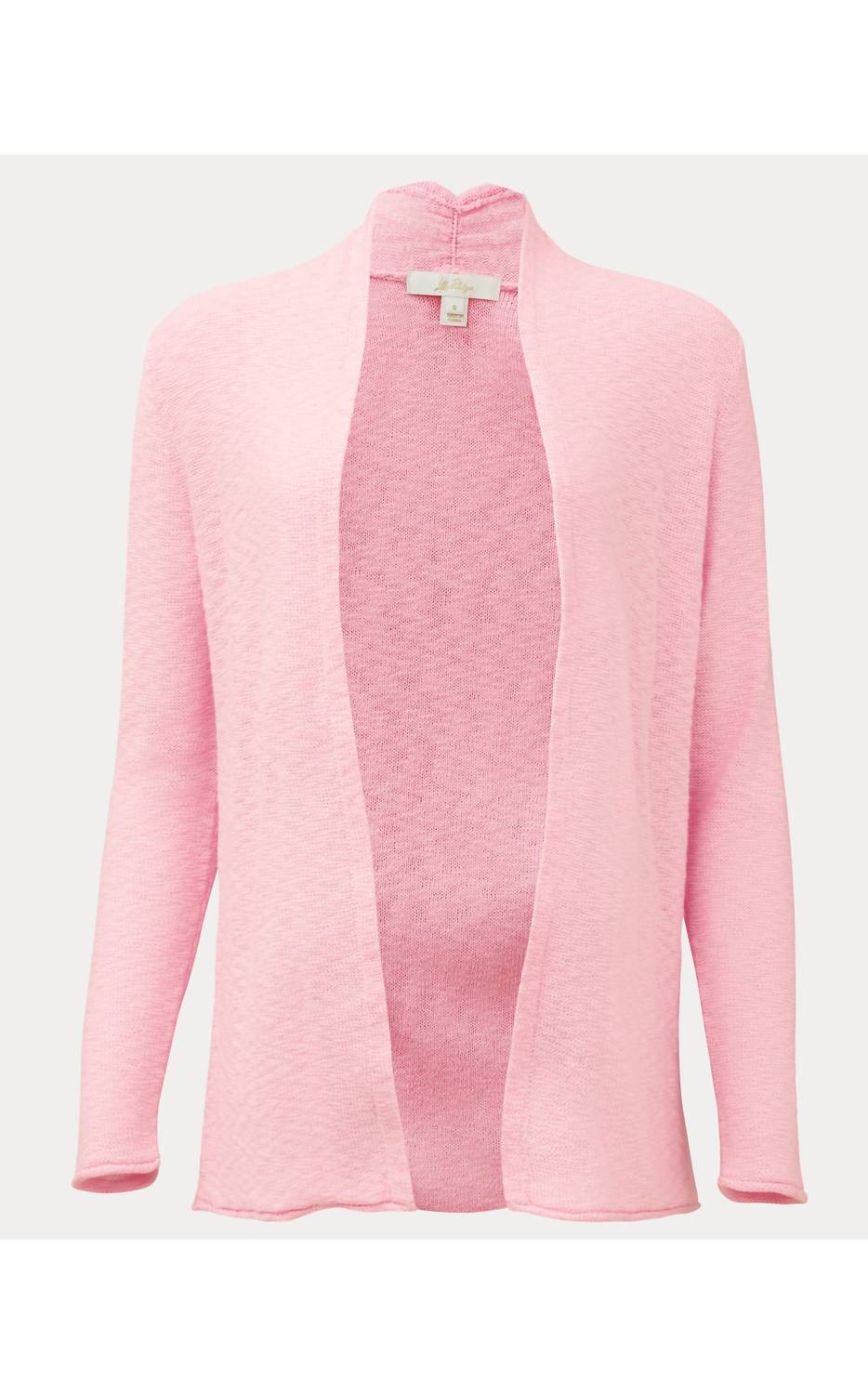 Lilly Pulitzer Faretta Long Length Cardigan in pink muse - women's cardigan - view 5