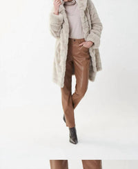 Joseph Ribkoff - FAUX FUR HOODED COAT