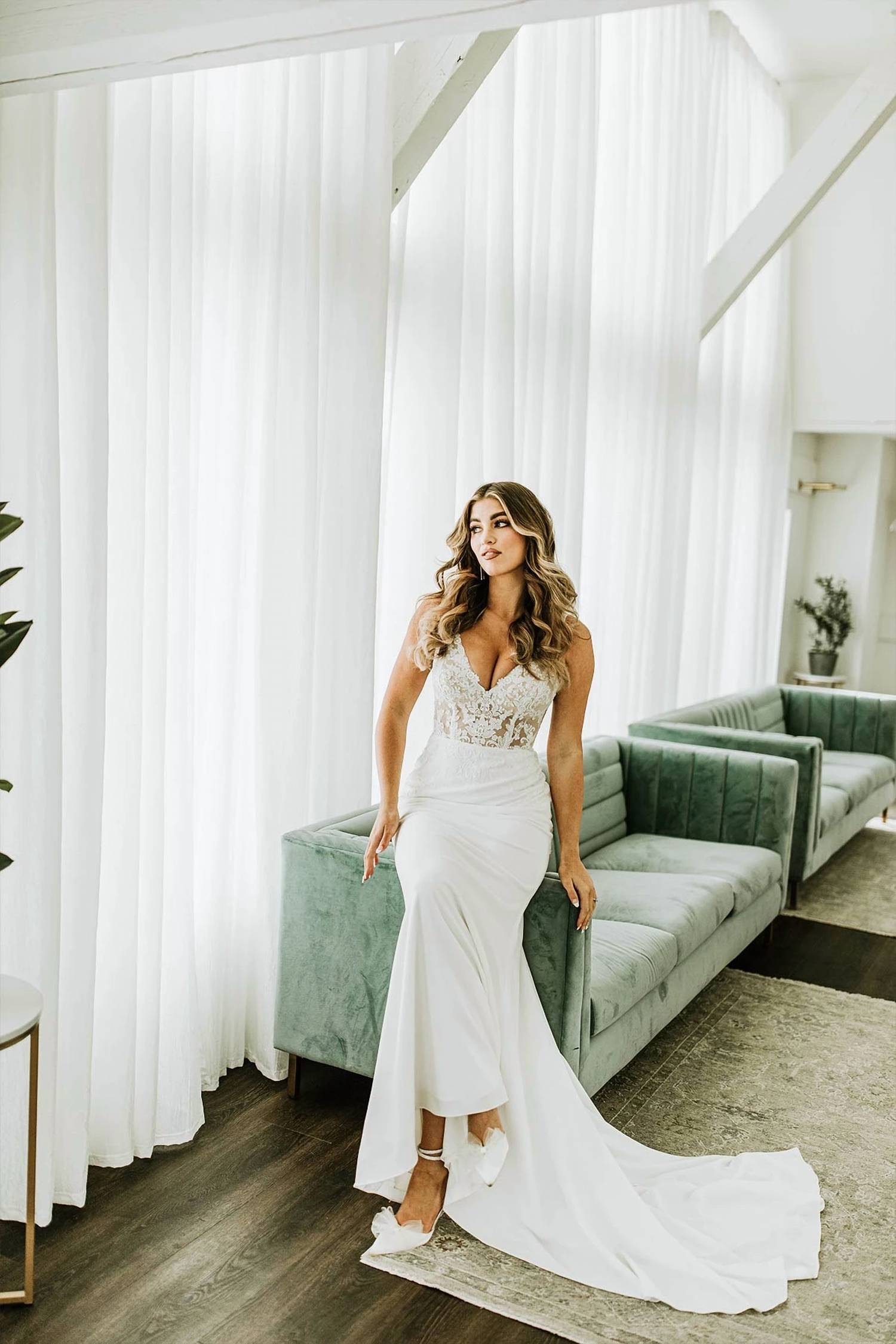 Stella York - Simple Column Wedding Dress