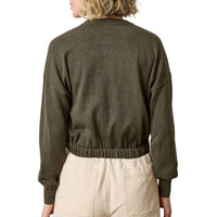 Lilla P - Elastic Waist Henley Sweater