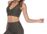 GOLDHAUS Tiktok Sports Bra in olive - women's intimate - view 4
