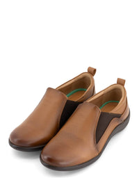 Andrea Women's Leather Closed Shoe in brown - women's flats - view 5