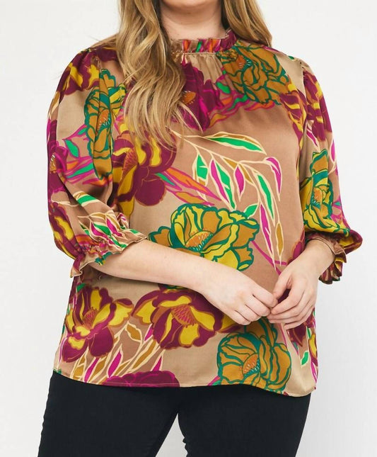 Entro - Floral Print Top