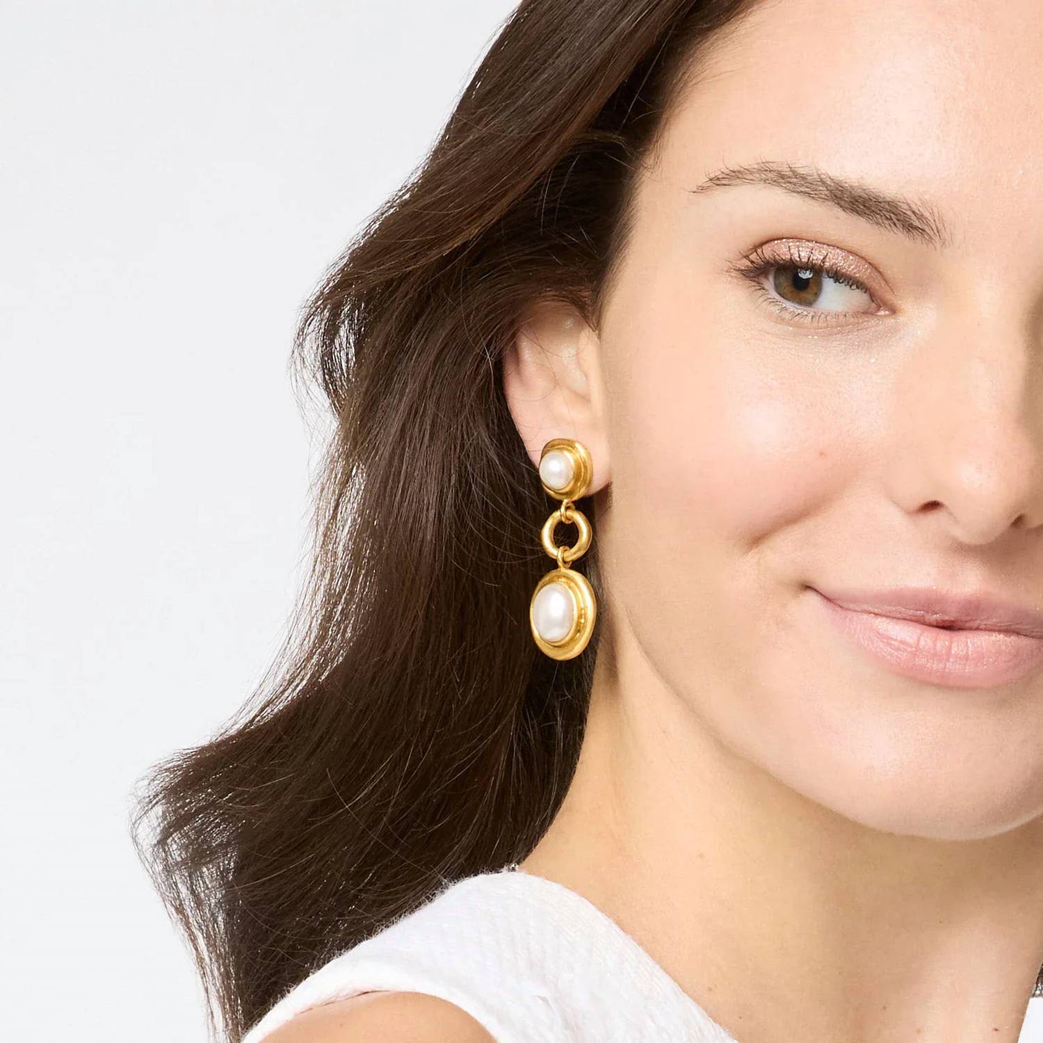Julie Vos - Wave Tier Pearl Earrings