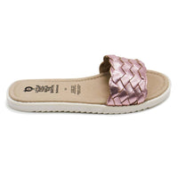 Oldsoles - Girl's Puff Leather Slides