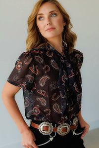 Crazy Consuela - Short Sleeve Tie Top