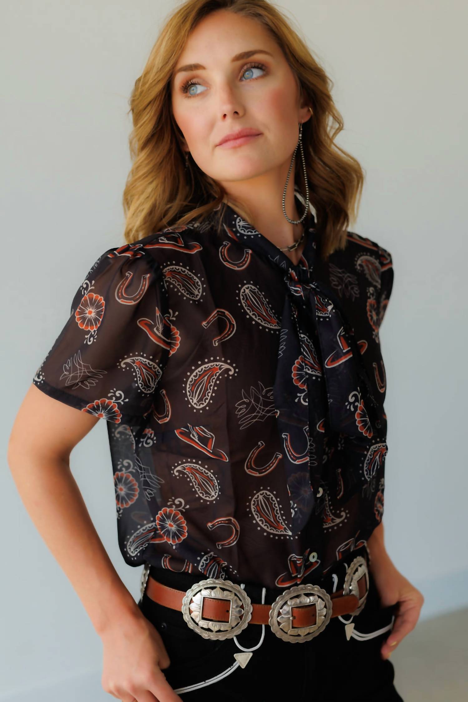 Crazy Consuela - Short Sleeve Tie Top