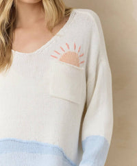 Vintage Havana - Ocean Sunrise Sweater