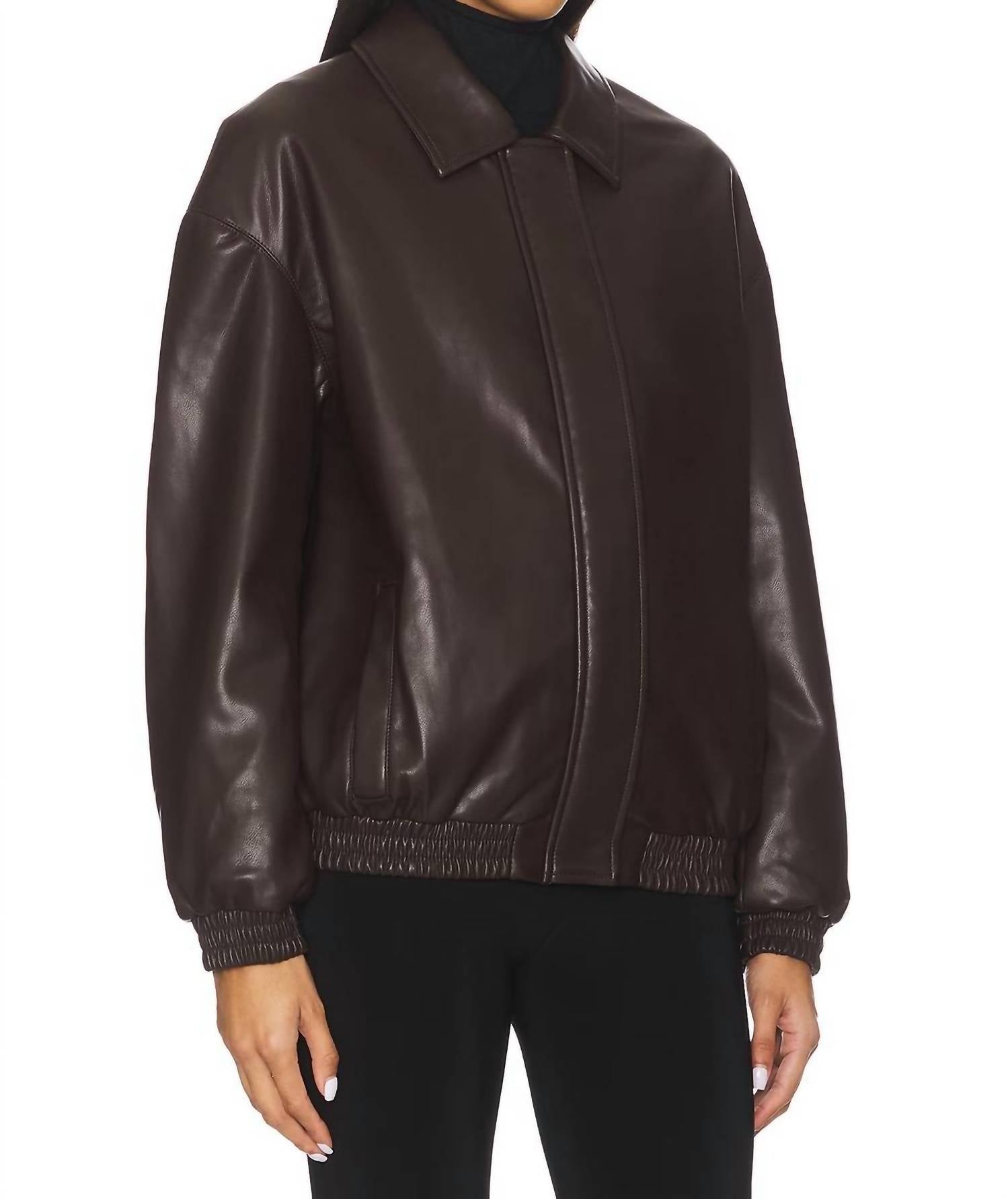 Enza Costa - Bomber Leather Jacket