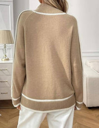 Epretty - Trim Knit Sweater