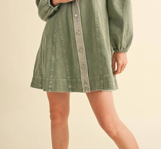 &Merci - Edge Line Denim Mini Dress