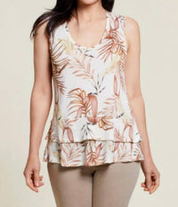 Tribal - Palm Leaf Tiered Tank