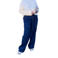 Oat New York - Belted High Rise Wide Leg Jeans