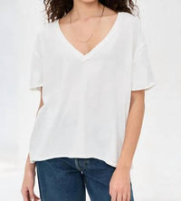 Free People - Nina V Neck Tee