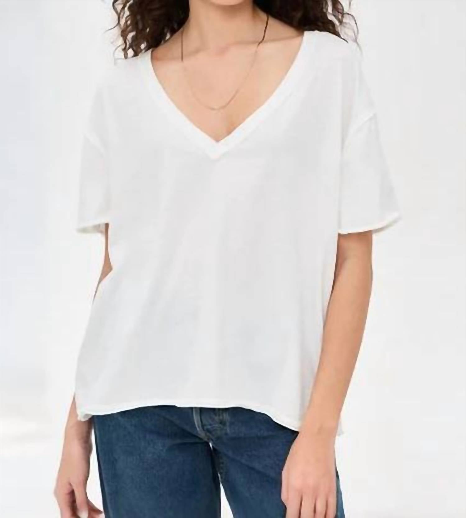 Free People - Nina V Neck Tee