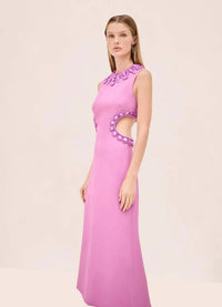 ALEXIS Leda Sleeveless Midi Dress in orchid - women's dress - alternate view