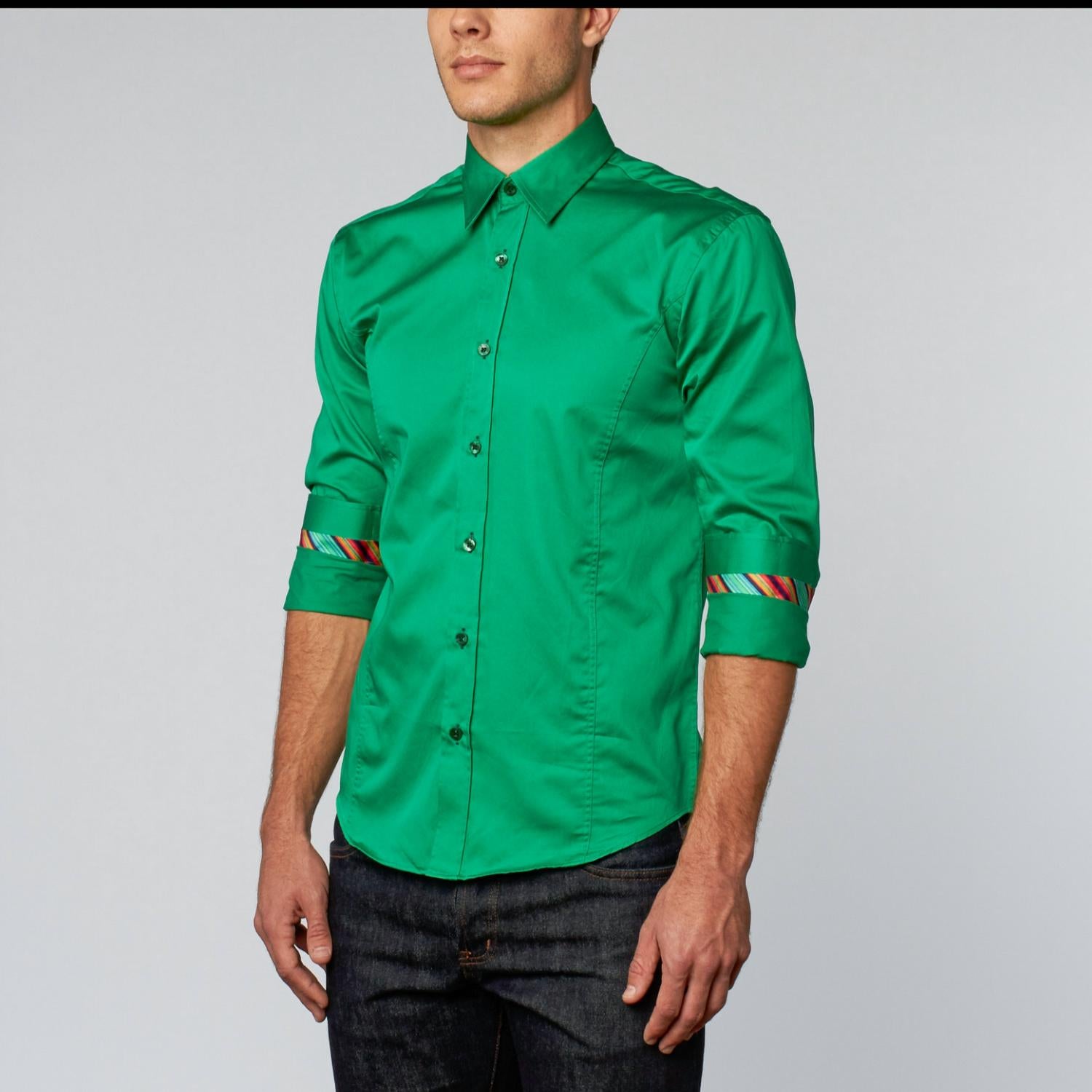Eight X - Colorful Trim Shirt