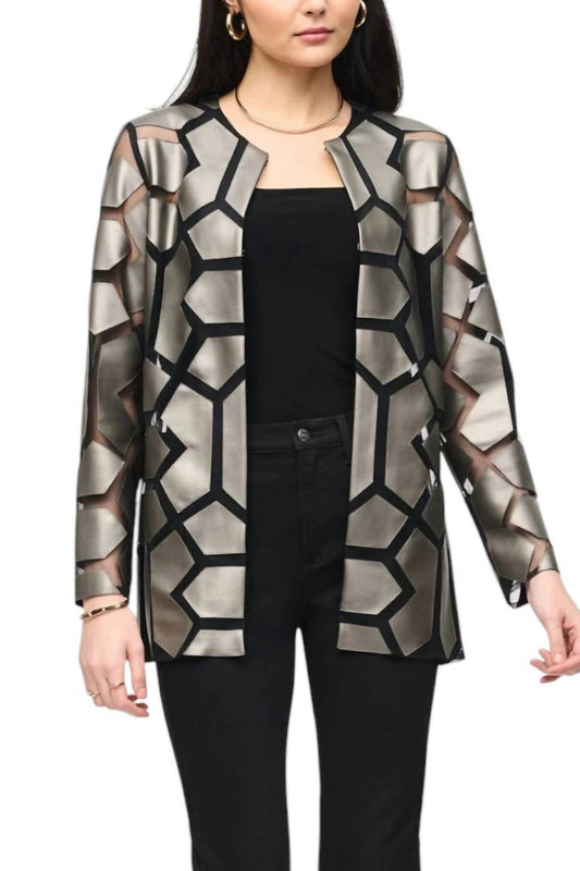 Joseph Ribkoff - Laser-Cut with Mesh Jacket