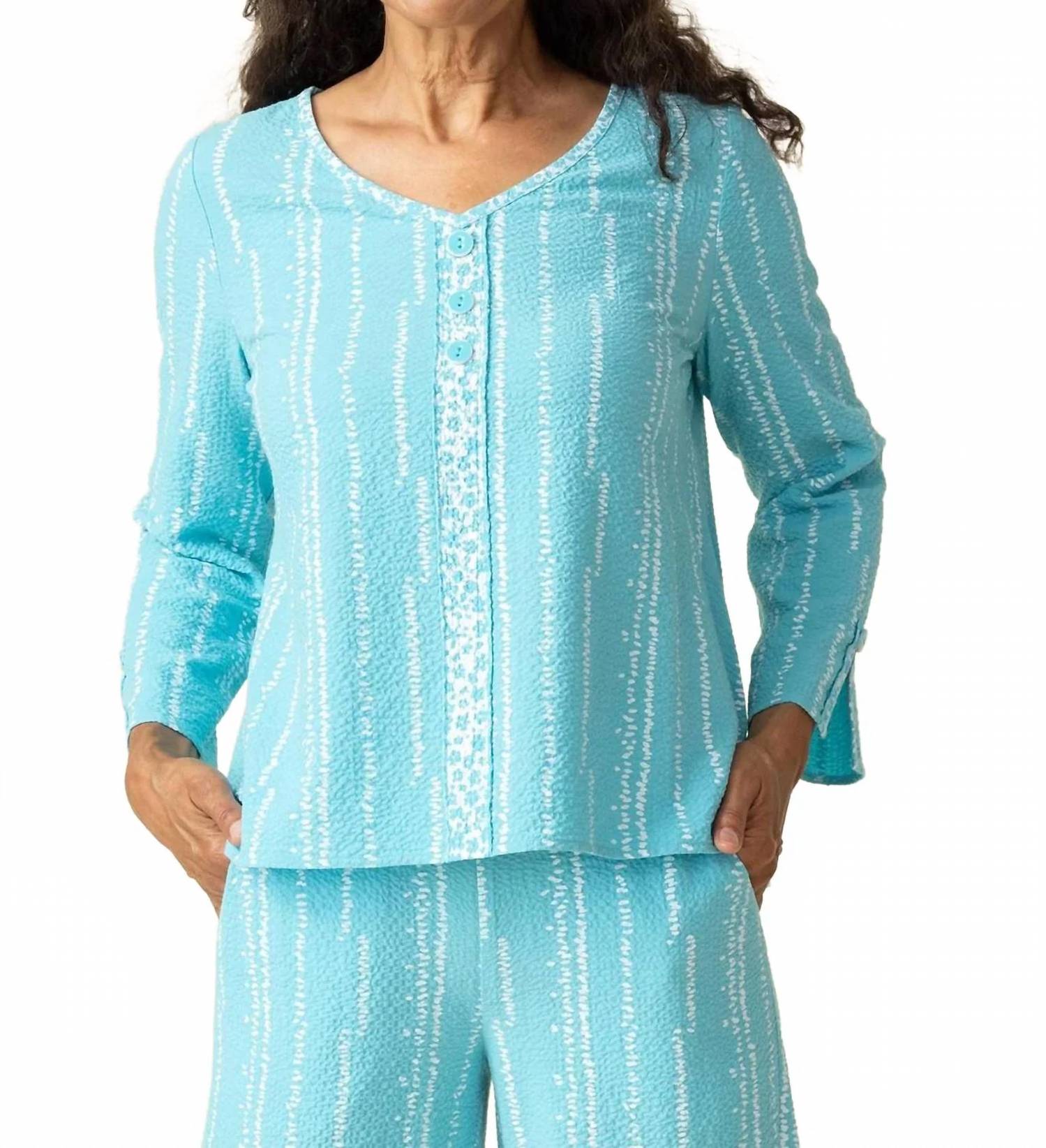 Habitat - Crinkle Crepe Bud Livvy V Neck Top