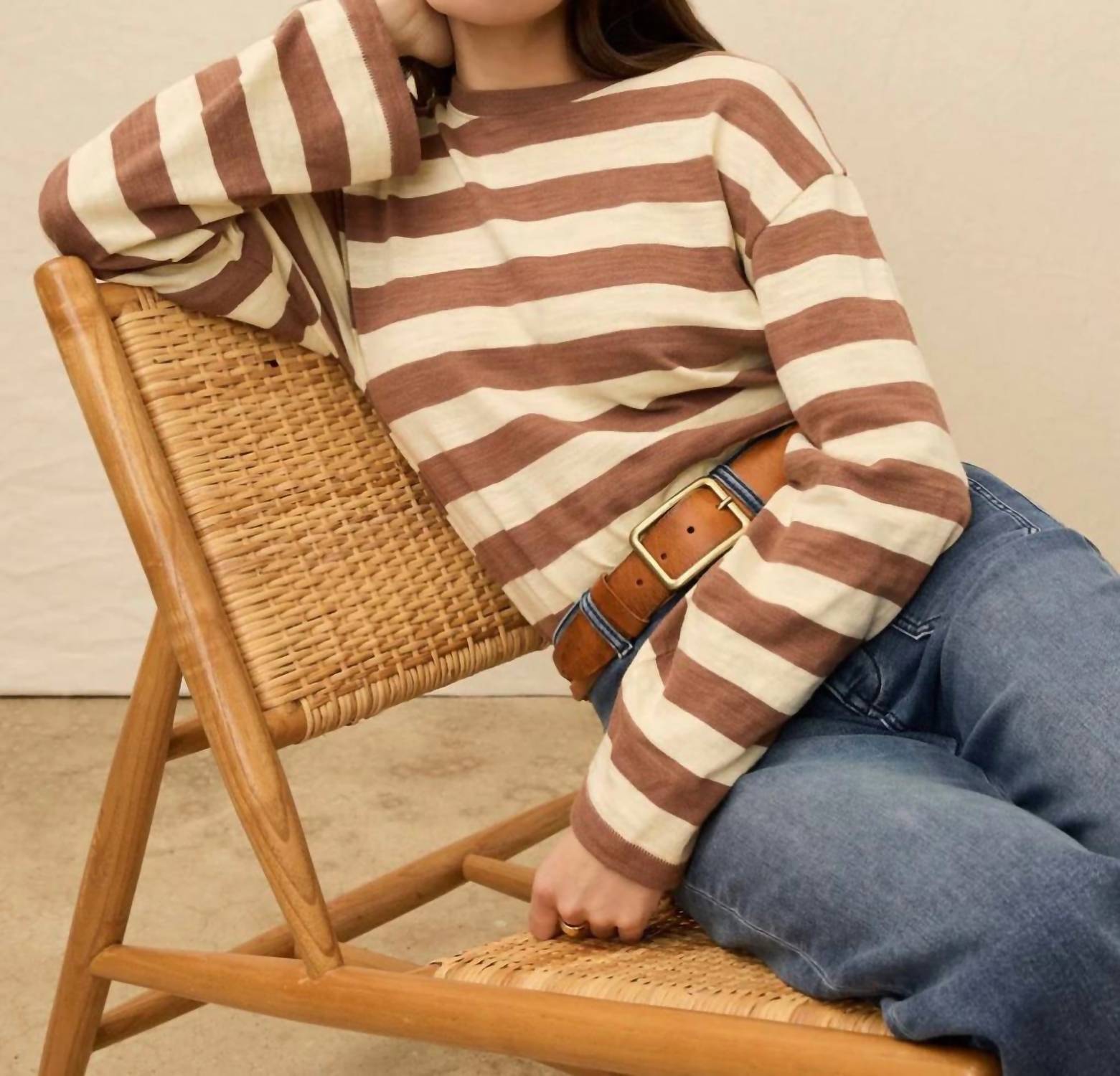 Faherty - Sunwashed Slub Long Sleeve Retro Tee