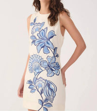 Dress To - Ocean Flower Back Ties Mini Dress