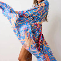 Printfresh - Octopus Isle Satin Robe
